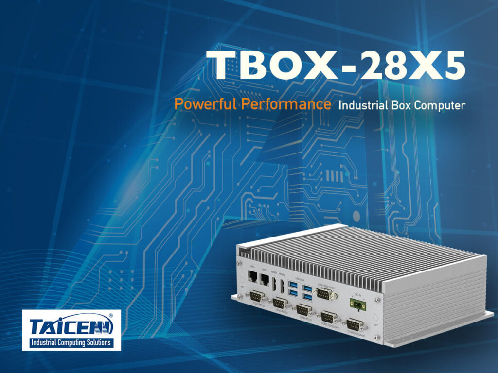 industrial fanless embedded computer TBOX-28X5 for factory automation
