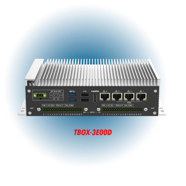 Multiple Ethernets PoE Box PC with Intel J6412 5