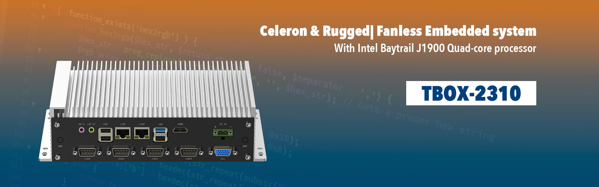 Celeron Fanless Embedded system