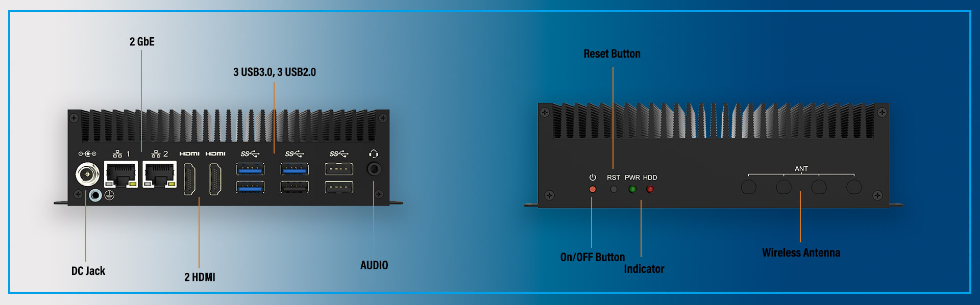 Compact Industrial Box PCs IO