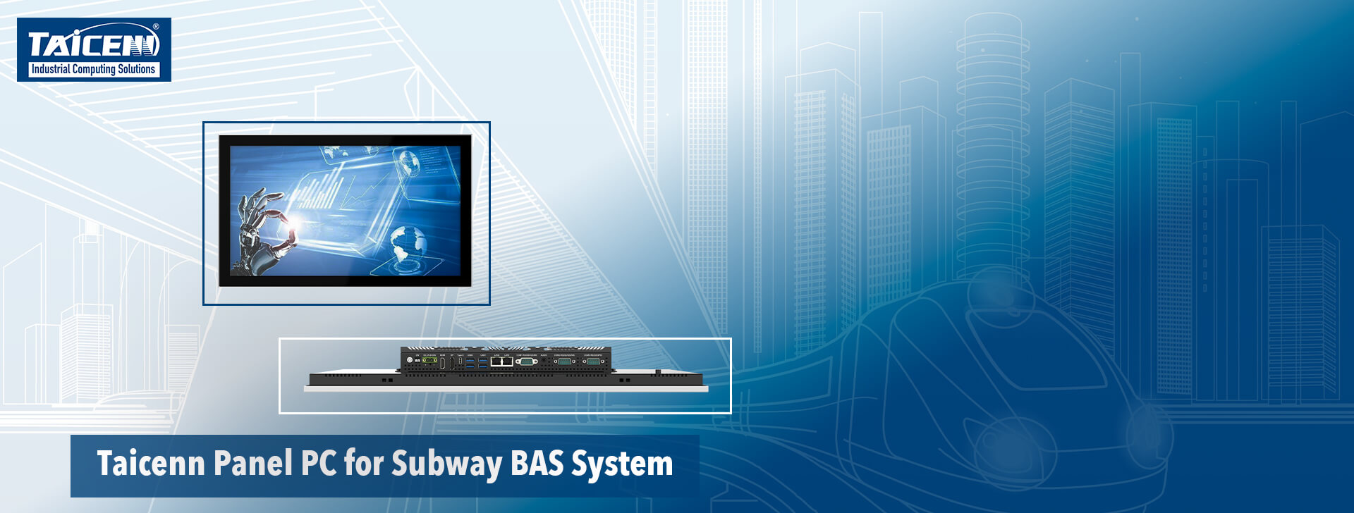 Bas System Display Panel PC for Subway BAS System