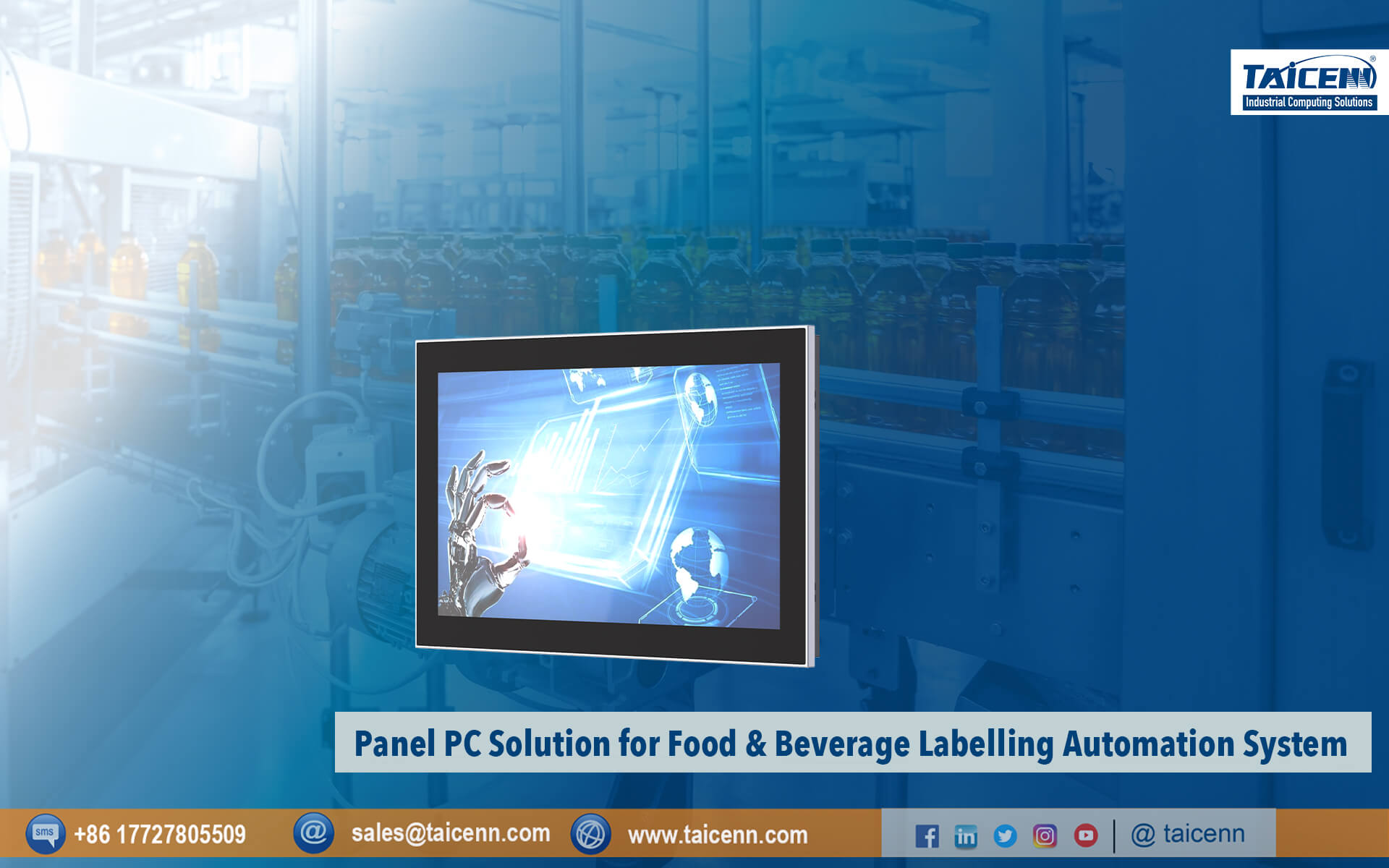 Panel PC for Food & Beverage Labelling Automation System 1